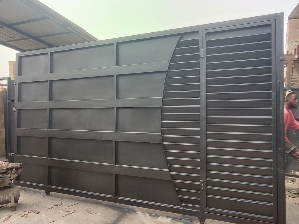 Slatted Sheet Metal Gate