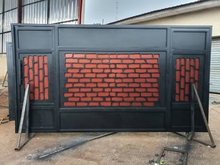 Lasercut Brick Design Gate 2020LCG06