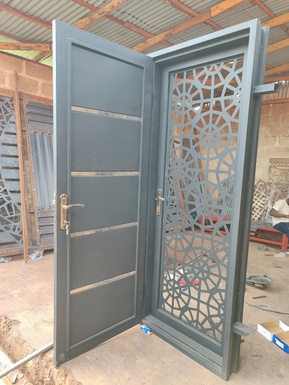 Double Panel Kitchen Security Door